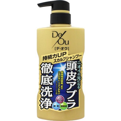 日本【ROHTO】DEOU 男士頭皮護理洗髮精400ml