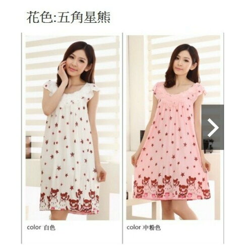 五款五色 莫代爾棉質睡衣 棉質睡裙 莫代爾睡衣 連身睡衣 居家睡衣 睡裙 居家服 銷量很好 櫻桃嚴選 1