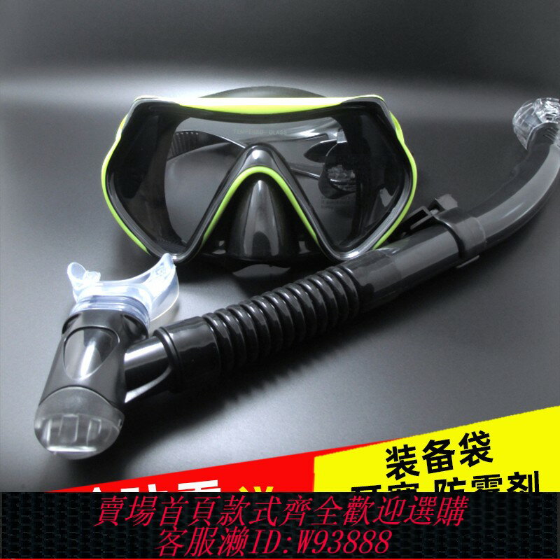 {臺灣公司貨 可打統編}浮潛裝備潛水鏡呼吸管成人近視面鏡潛水三寶眼鏡大框泳鏡兒童面罩