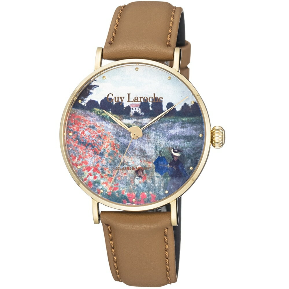 LarocheTimepieces姬龍雪 藝術系列腕錶-莫內 GA1001WP-01【刷卡回饋 分期0利率】【APP下單22%點數回饋】