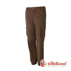 《台南悠活運動家》Wildland 荒野 0A52360-63 深卡其 童彈性防潑防風天鵝絨長褲