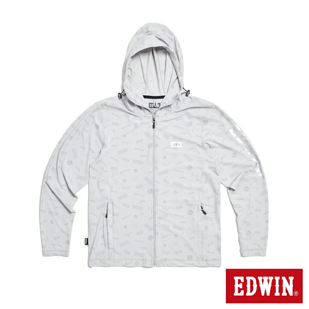 EDWIN 涼感系列 防曬外套-女款 銀灰色 #暖身慶