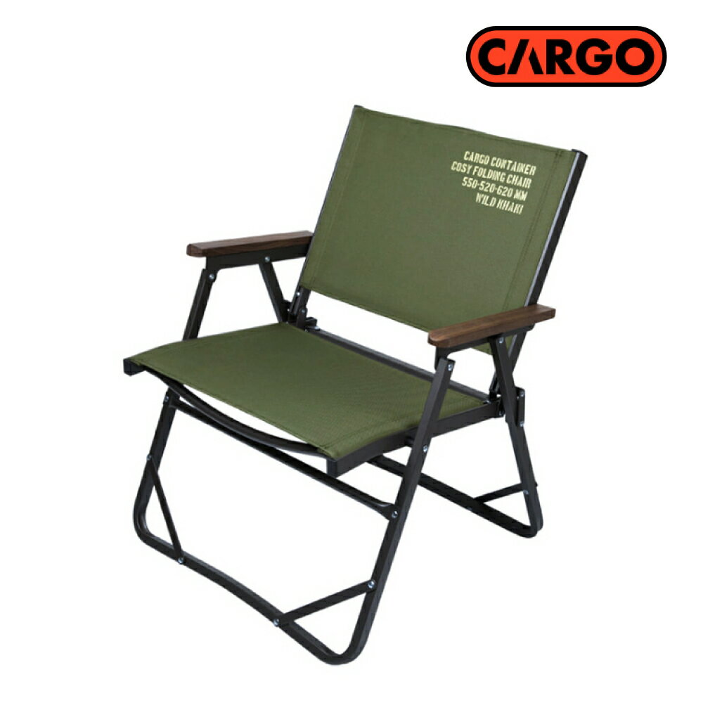 戶外露營用品，露營椅推薦到【CARGO 韓國 工業風折疊椅《軍綠》】CHAIR/露營椅/摺疊椅/導演椅/休閒椅/戶外椅/餐椅/戶外露營