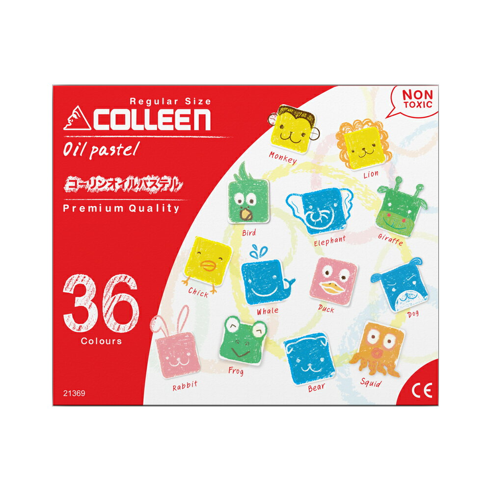 【COLLEEN】可力油性粉蠟筆 36色 / 盒 21369