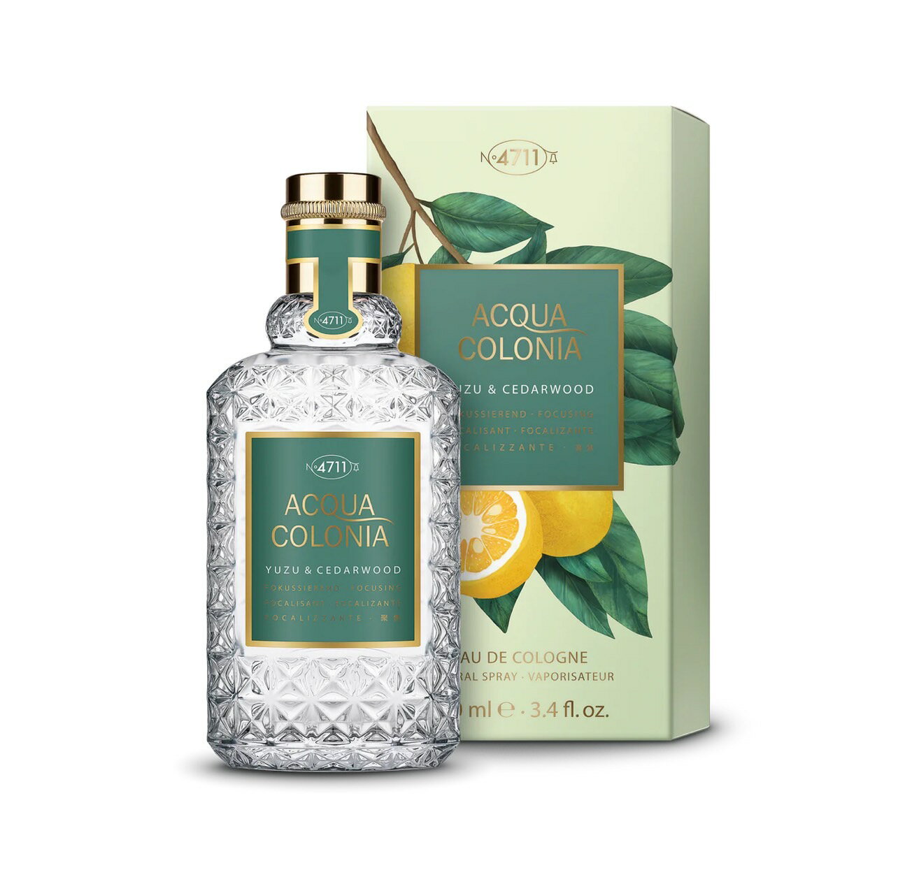 4711 AQUA YUZU&CEDARWOOD 柚子&雪松古龍水 100ml~優惠價:990元｜岡山戀香水