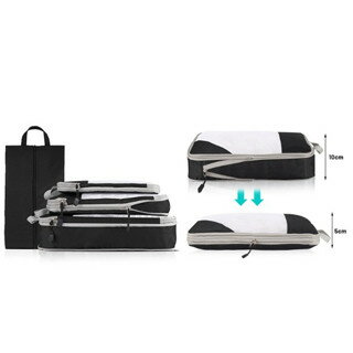 【iWork花屋】旅行壓縮收納袋  衣物壓縮收納包 拉鍊壓縮包 防水壓縮包 摺疊壓縮包 行李分裝包 衣物收納袋 分裝包壓縮 收納包 7