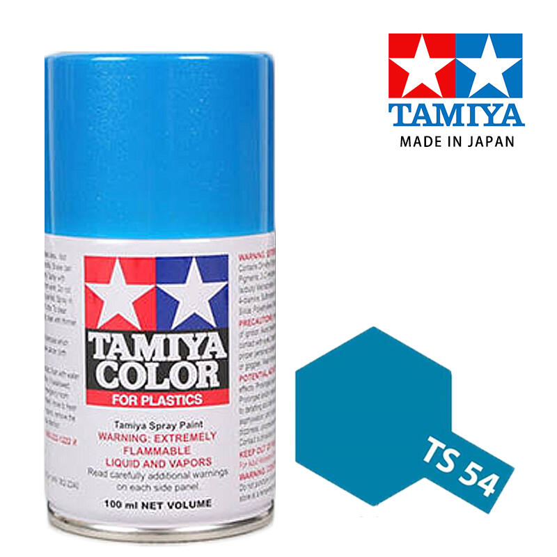 【鋼普拉】現貨 TAMIYA 田宮 模型 噴漆 噴罐 油性漆 85054 TS54 TS-54 金屬淺藍色 100ml