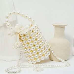 diy珍珠包包手工編織串珠手提材料包新款潮自制作禮物送女友