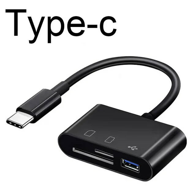 【日本代購】Type-C 微型適配器 TF CF SD 記憶卡讀卡機寫入器緊湊型快閃記憶體 USB-C 適用於 Pro 華為 Macbook USB type c 適配器
