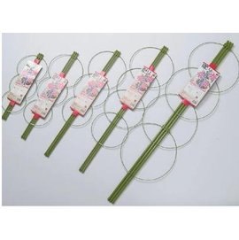 花支柱 高60cm彈簧扣三圈 18 22cm 5套 組 植物固定用鐵環支架園藝支架爬藤架 緹娜嚴選tinaestore Rakuten樂天市場