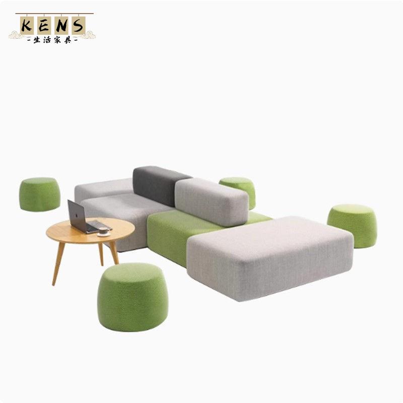 免運 附發票 公司貨 沙發 辦公區沙發 接待區沙發 休息區沙發 休閑簡約接待會客培訓機構辦公室休息區創意茶幾組合方塊沙發年底鉅惠 店長推薦 工廠現貨直銷 售後保障 5k1023