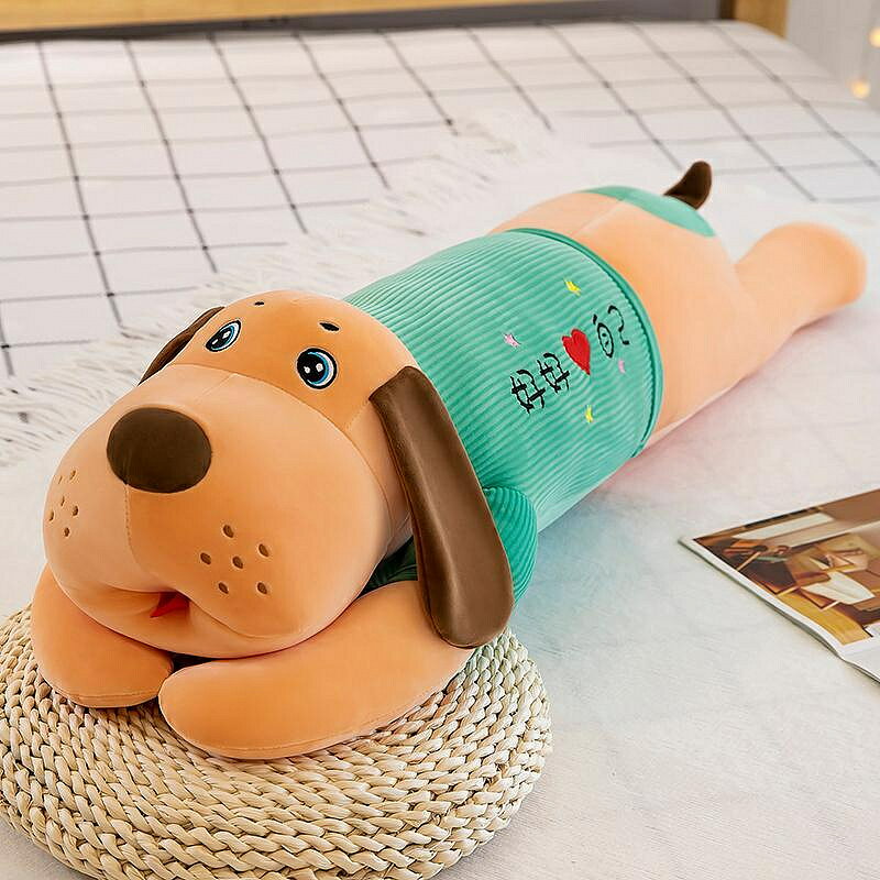毛絨玩具狗公仔抱枕女生睡覺可愛大號布娃娃玩偶超軟床上男生款萌（45cm以上的商品麻煩客人選擇宅配哦，謝謝）