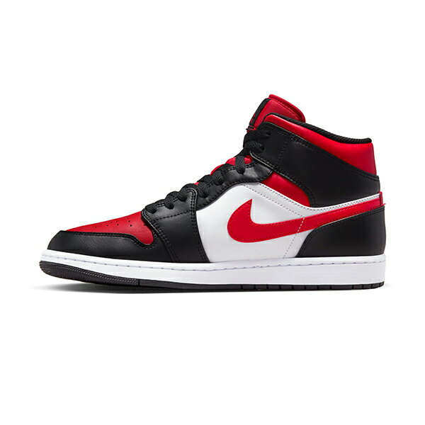 NIKE】AIR JORDAN 1 MID AJ1 籃球鞋紅黑男鞋-554724079 | 動力城市直營