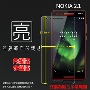 亮面螢幕保護貼 NOKIA 2.1 TA-1084 保護貼 軟性 高清 亮貼 亮面貼 保護膜 手機膜
