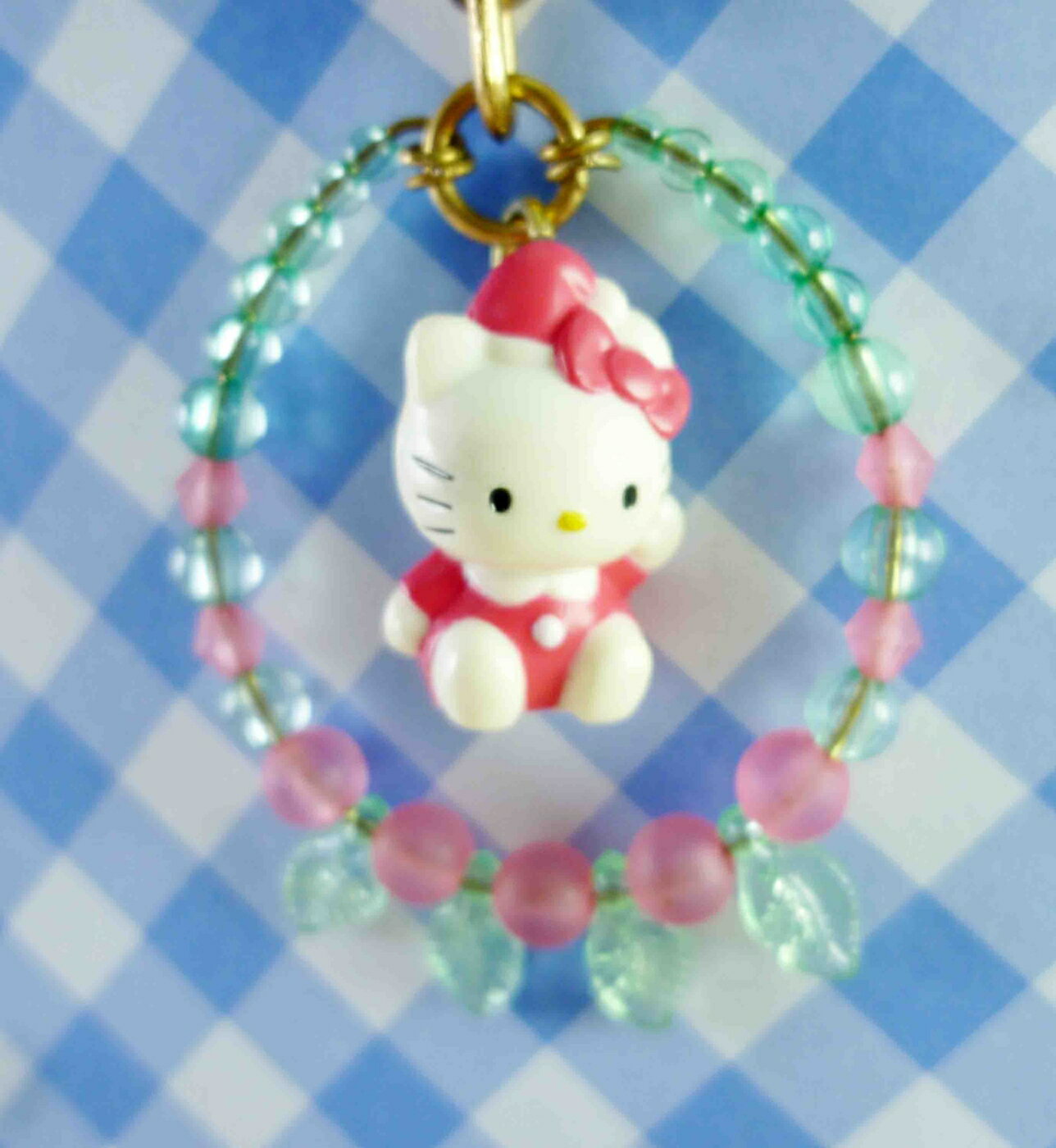 【震撼精品百貨】Hello Kitty 凱蒂貓 KITTY鑰匙圈-聖誕戴紅帽 震撼日式精品百貨