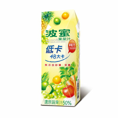 波蜜低卡果菜汁250ml*6入/組【愛買】