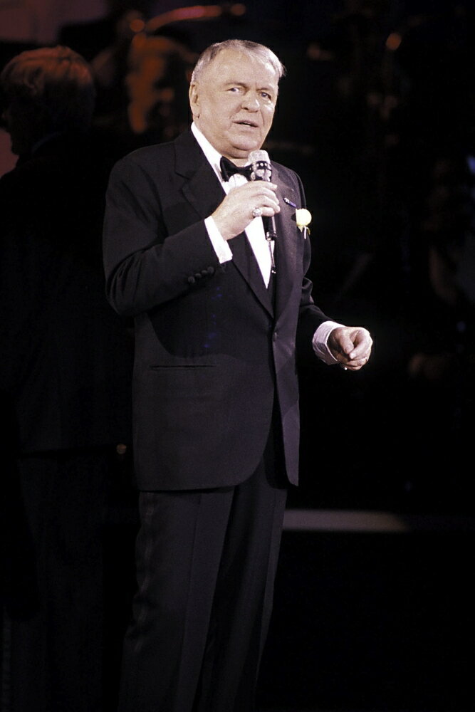 Posterazzi: Frank Sinatra performing on stage at Radio City Music Hall ...