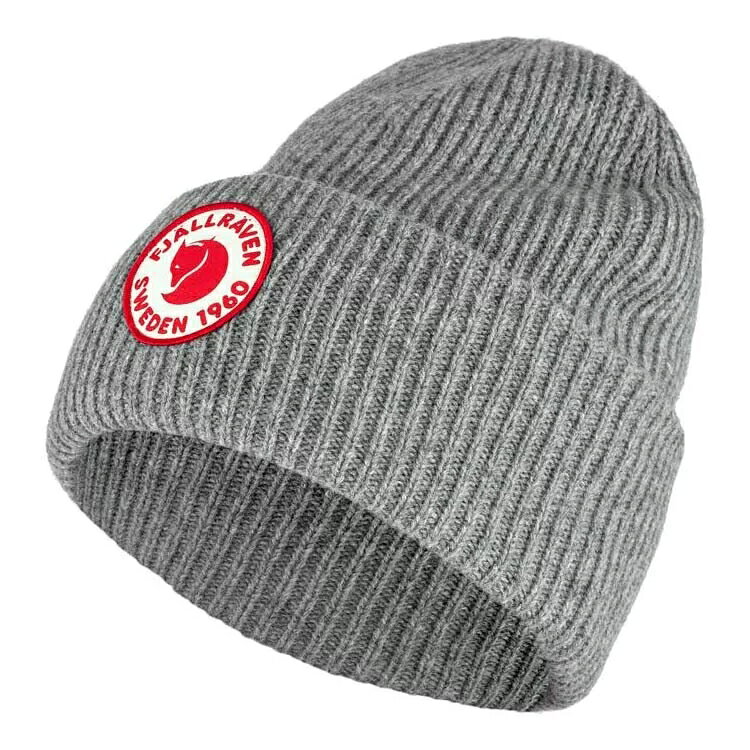 ├登山樂┤瑞典 Fjallraven 小狐狸 1960 LOGO 羊毛帽 # F78142-020 灰