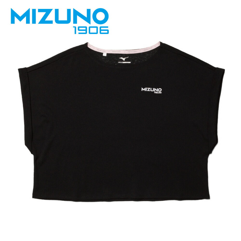 1906系列 女款短袖T恤 D2TA920609（黑）【美津濃MIZUNO】