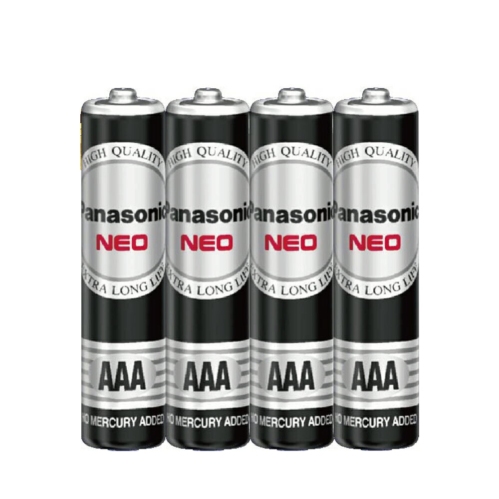 【國際牌Panasonic】碳鋅電池4號AAA電池(R03NNT/1.5V黑錳電池/乾電池/公司貨)