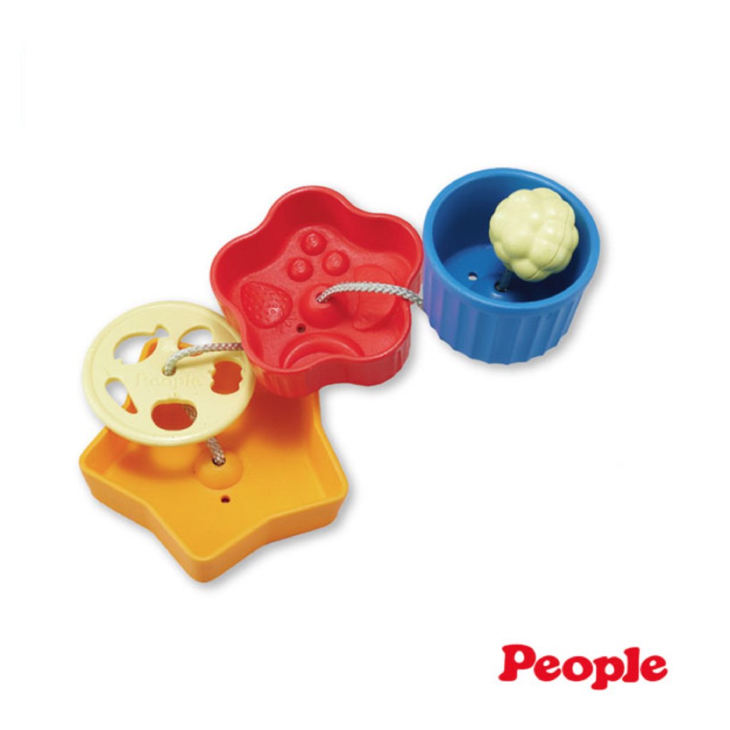 日本 people 趣味小碟盤玩具 固齒器 咬舔玩具