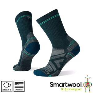 【SmartWool 美國 女 機能戶外全輕量減震中長襪《暮光藍》】SW001573/運動襪/戶外襪/機能襪