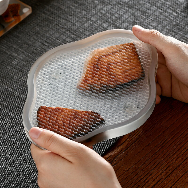 茶道茶具托盤日式手工樹脂實木壺承托盤長方形壺墊家用茶具干泡臺 2