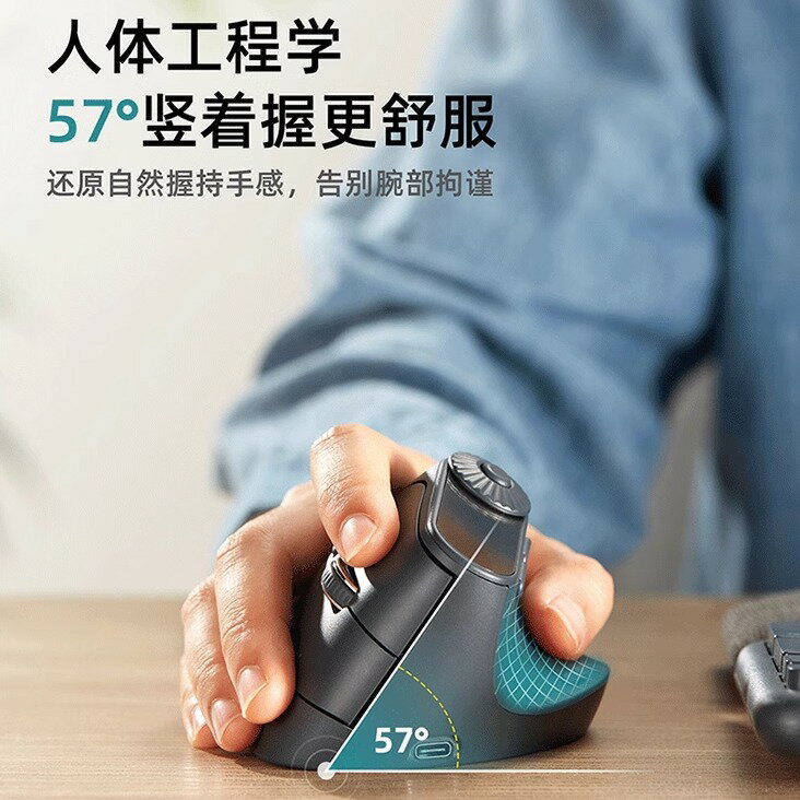 日本SANWA滑鼠滑鼠人體工學豎式充電屏顯三模滑鼠垂直