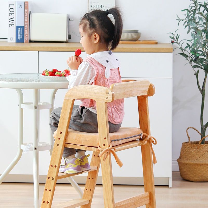 兒童餐椅實木寶寶吃飯餐桌椅成長升降座椅家用高腳凳多功能學習椅
