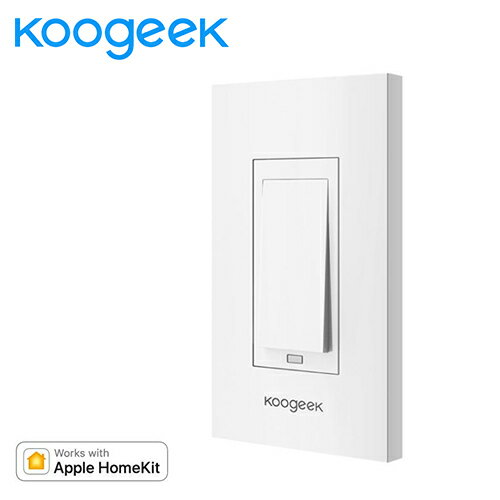 智慧聯網 koogeek 智慧牆壁開關 KH01 (1迴線、支援Apple Homekit)【三井3C】