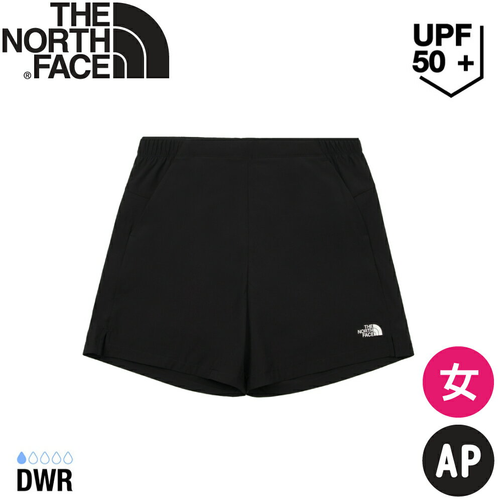 【The North Face 美國 女 快乾短褲 AP《黑》】8CK4JK3/休閒褲/快乾褲/健行褲/登山褲