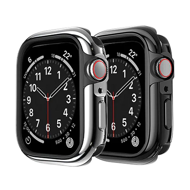 MAGEASY Apple 蘋果 Watch S4/S5/S6/S7/S8/S9/SE (44mm/45mm) Odyssey GLOSSY EDITION 亮面金屬保護殼 保護套 軍規防摔 防摔防撞