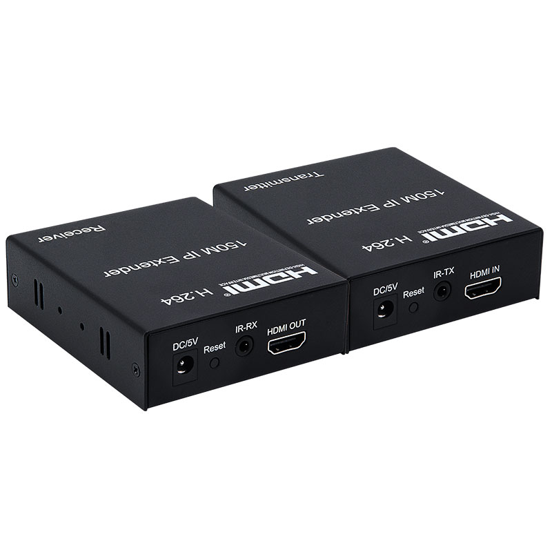 全網最低價~1080p高清HDMI延長器150米支持交換機IP局域網一發多收網絡傳輸器 4