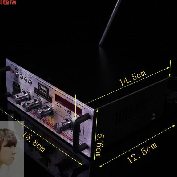 BT直流12伏 220V 藍芽 功放 迷你小型 功放機 音箱 功率放大 插卡U盤收音[DD0407001]