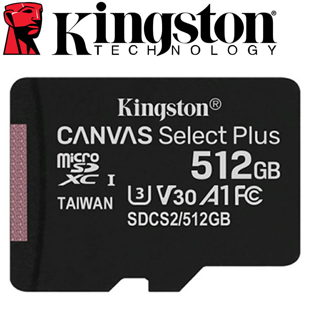 Kingston 金士頓 512GB microSDXC TF U3 A1 V30 記憶卡 SDCS2 512G