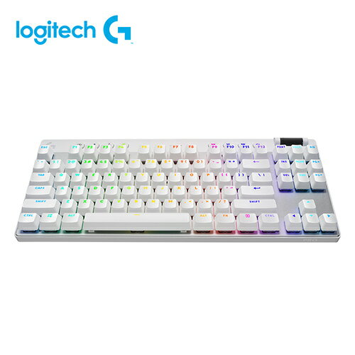 Logitech 羅技 Pro X LIGHTSPEED 無線機械式TKL遊戲鍵盤 茶軸中文-白原價6990(現省$2000)