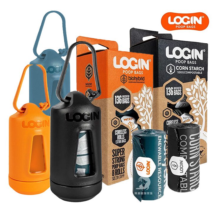 澳洲LOGIN 洛格 生物降解 環保撿便器 環保撿便袋 12-24個月可分解 狗便袋 減少碳足跡 0