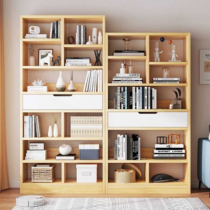 書架落地置物架簡約現代學生簡易小書柜小戶型客廳臥室多層收納架