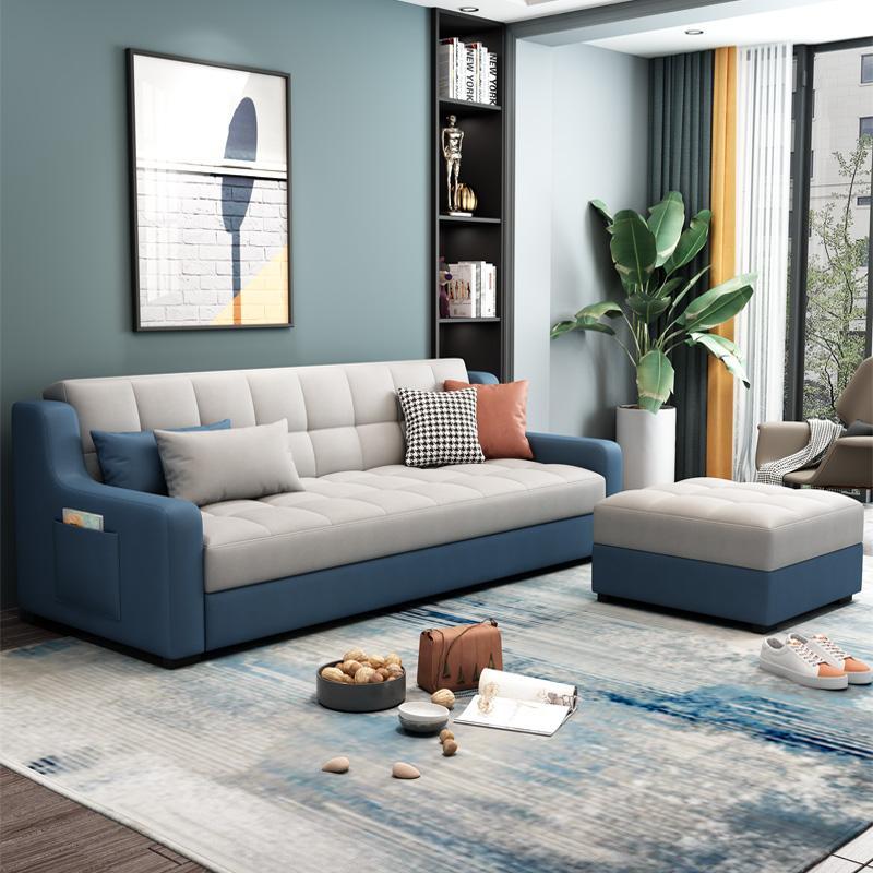 科技布沙發床折疊兩用小戶型客廳雙人多功能可收納儲物省空間沙發