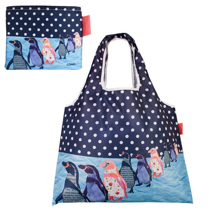 DESIGNERS JAPAN 日本PRAIRIEDOG摺疊購物袋(Penguin)　★2way shopping bag