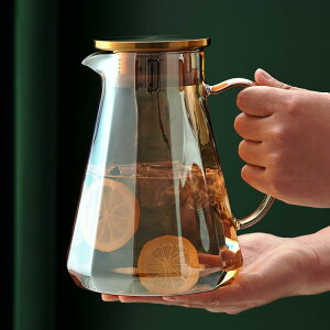 北歐冷水壺大容量耐高溫玻璃涼水杯家用耐熱輕奢涼水壺套裝冷水杯