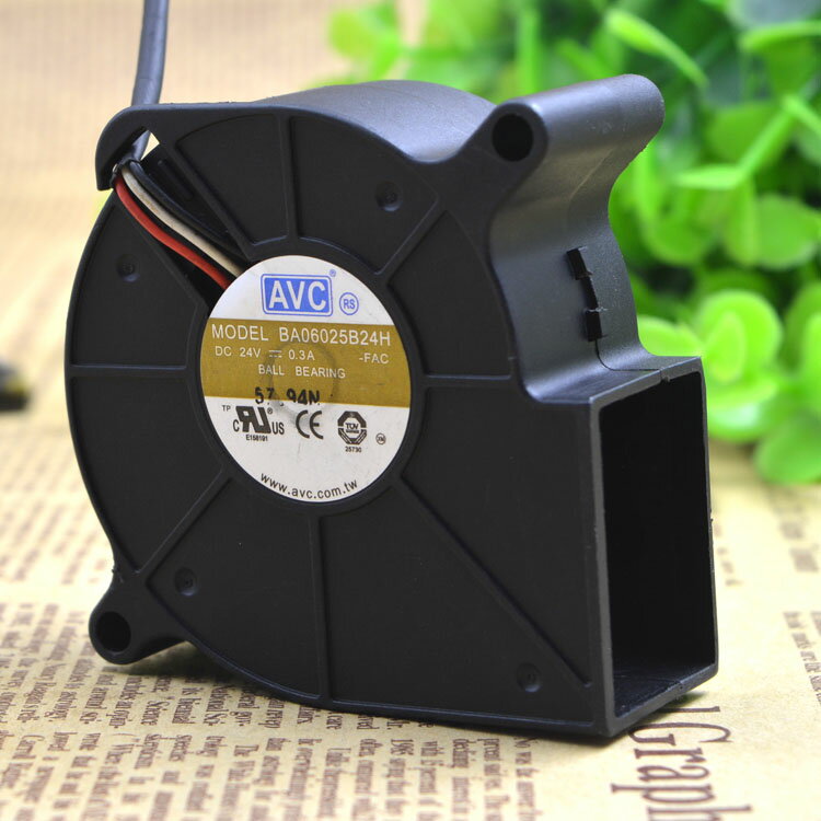 AVC 6025 6CM 24V渦輪離心 雙滾珠 鼓風機 DG915風扇BA06025B24H
