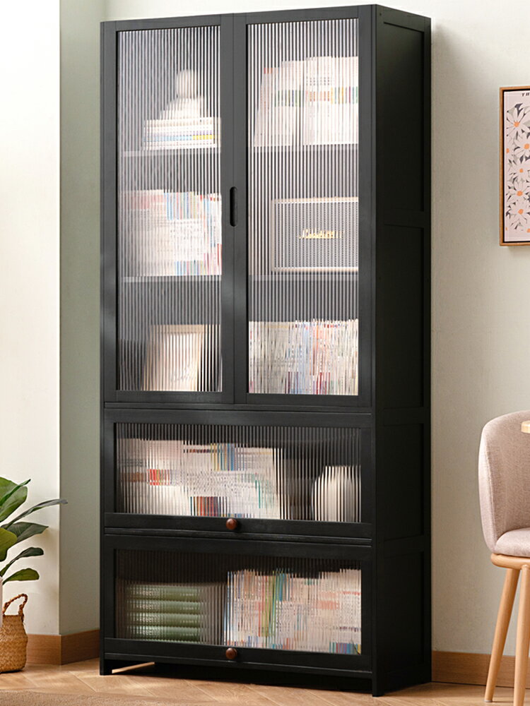 【免運】 書架置物架落地書柜子家用兒童多層簡易客廳實木靠墻邊收納辦公室