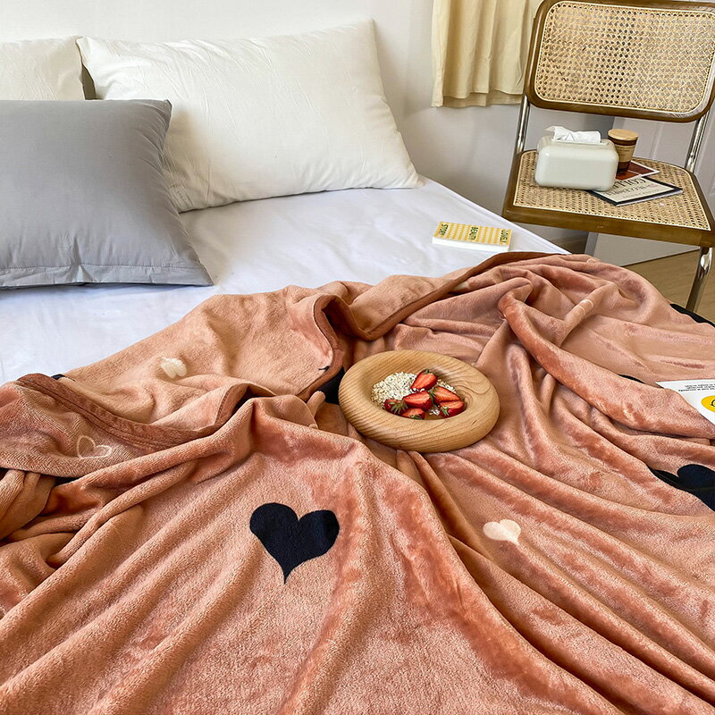 珊瑚絨毛毯加厚保暖沙發小珊瑚絨毯子毛巾被空調毯子辦公室午睡毯