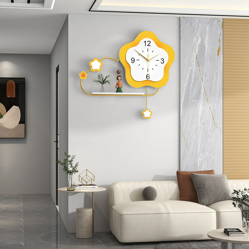 現代簡約掛鐘客廳時尚裝飾靜音時鐘掛墻家用創意網紅DIY餐廳鐘表
