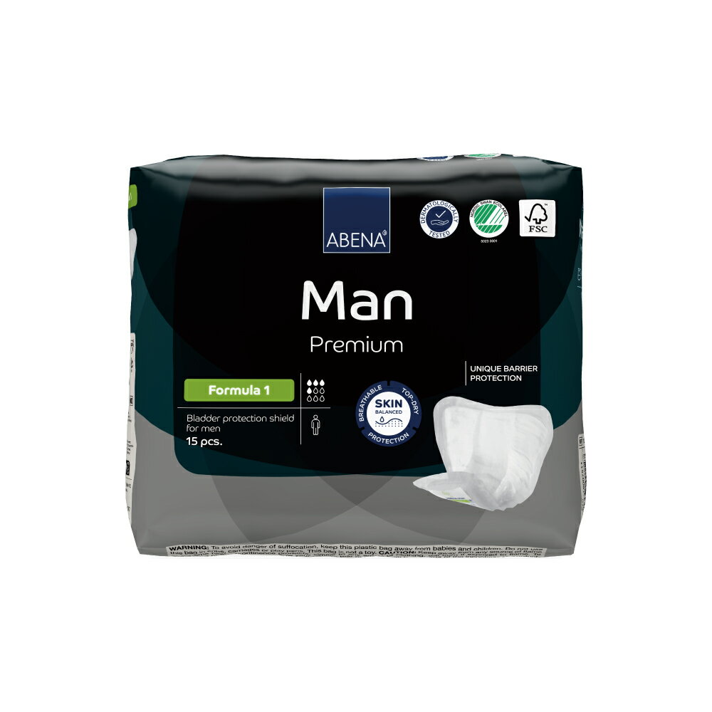 ABENA 雅保 男士專用尿墊 輕度尿墊系列-量多型 (29*23cm/15片/包)【杏一】