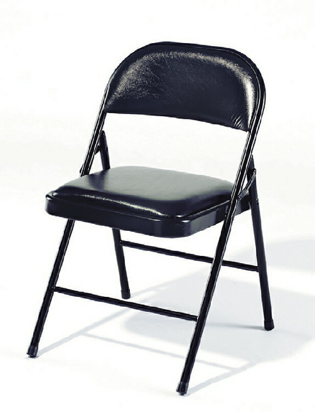 【 IS空間美學 】黑色皮合椅 (2023B-289-6) 洽談椅/辦公椅/諮詢椅/折合椅/課桌椅