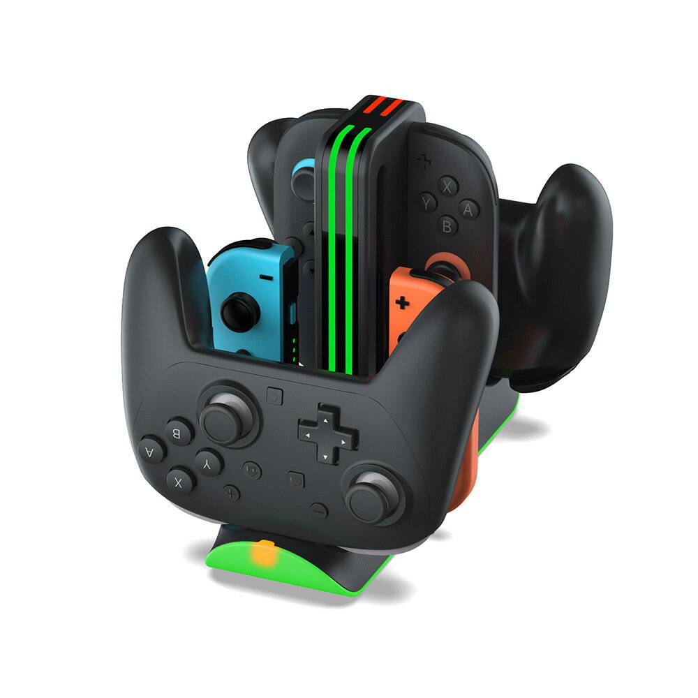 Switch2Switch手柄通用充電座充NSPROPRO2遊戲手柄RGB充電座