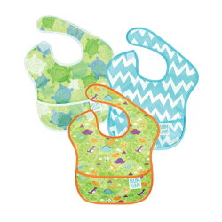美國Bumkins 兒童防水圍兜(3入)-B09款 BKS3-B09【悅兒園婦幼生活館】