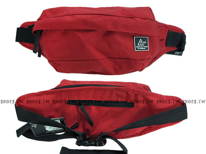 Shoestw【C5TP052835040】THE TOPPU 韓國品牌 腰包 側背包 斜背包 隨身包 帆布材質 男女都可用 紅色
